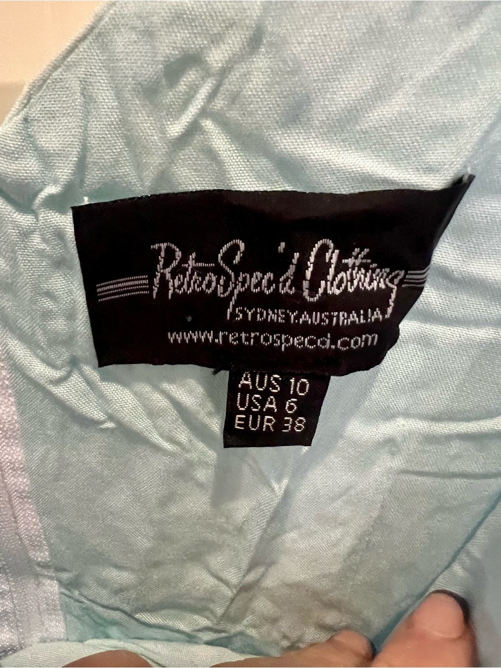 RetroSpec'd Clothing Dress - Light Aqua island